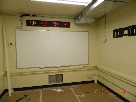 SCIF conference room under assembly